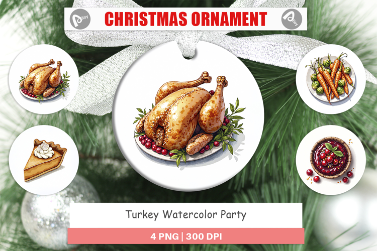 Turkey Party Ornament