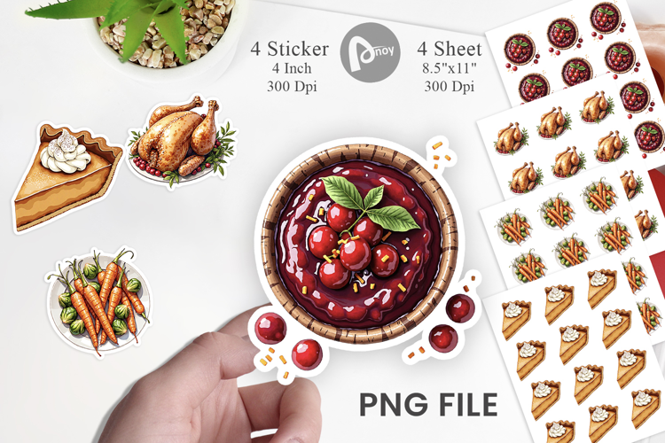 Turkey Party Sticker