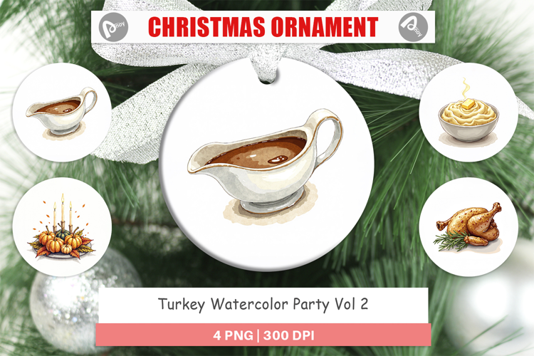 Turkey Party Ornament