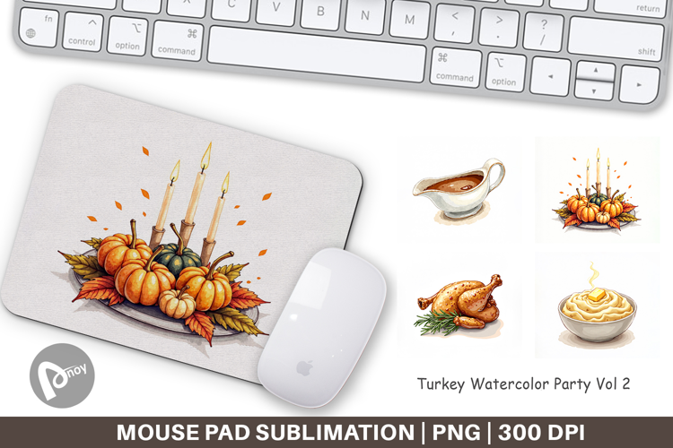 Turkey Party Mouse Pad