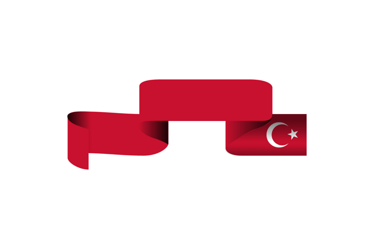 Turkish Republic Day Holiday Element Wave Flag Clipart