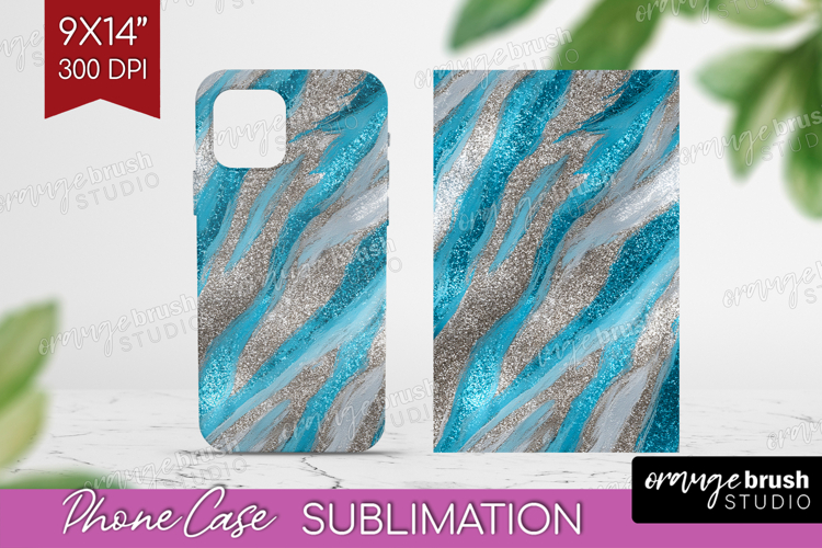 Turquoise Texture Phone Case PNG - Glitter Background Case