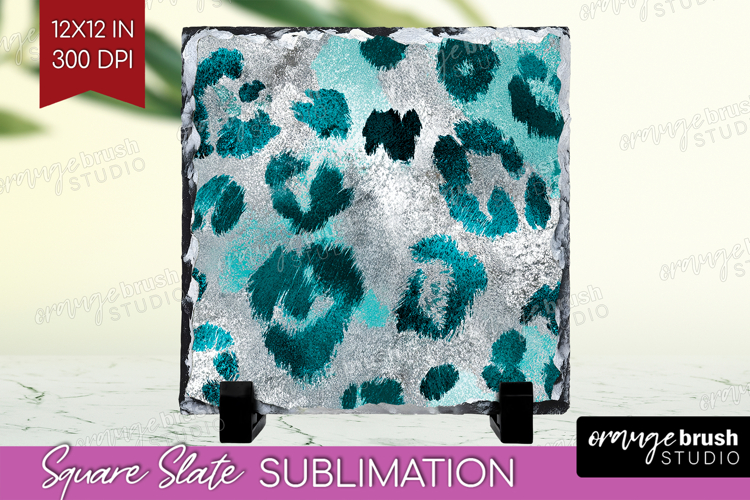 Turquoise Texture Slate PNG - Glitter Background Square