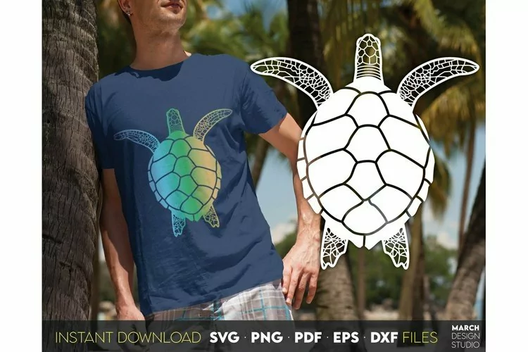 Turtle svg, turtle silhouette. sea turtle, summer svg