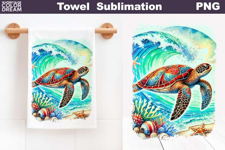 Sea Turtle Towel | Tropical Beach Ocean Towel