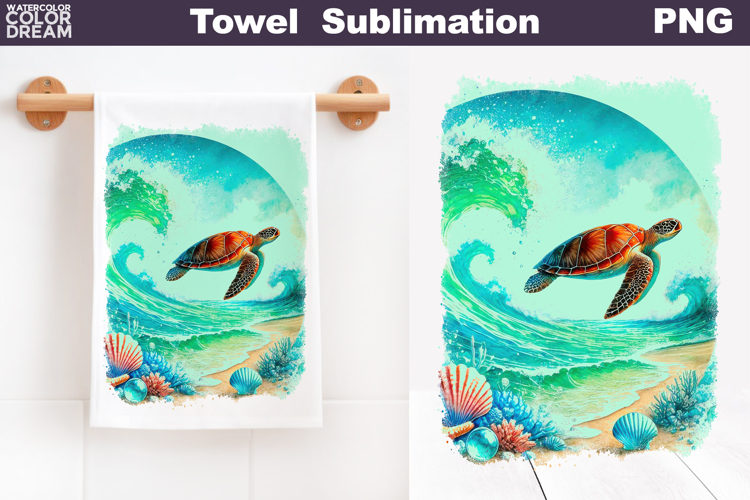 Sea Turtle Towel | Tropical Beach Ocean Towel