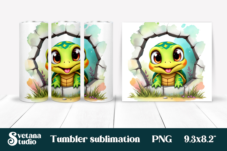 Cute Turtle Clipart Image 20