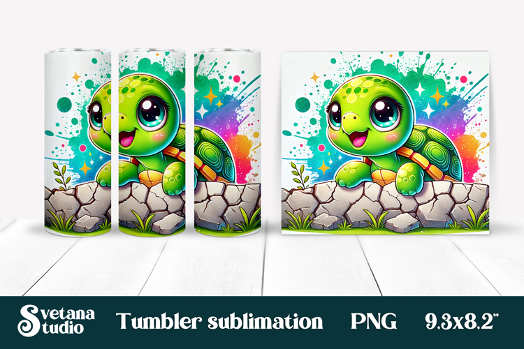 Cute Turtle Clipart Image 17