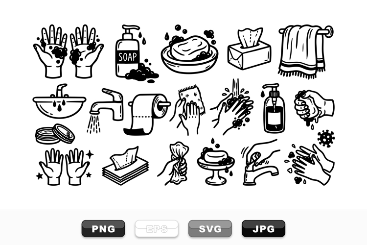 Hand Washing Clipart Image 3