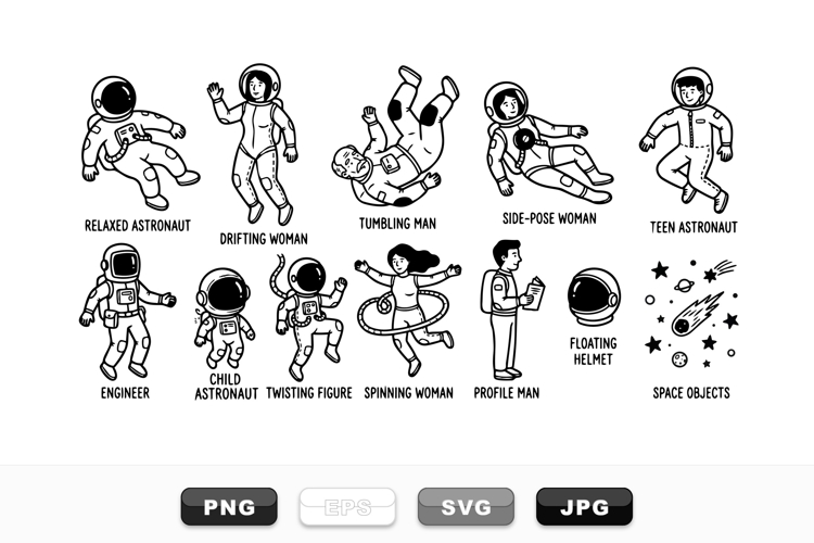 Astronaut Clipart Image 21