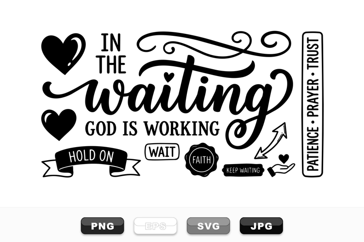 Inspirational Faith Quote Clipart Bundle for Crafts