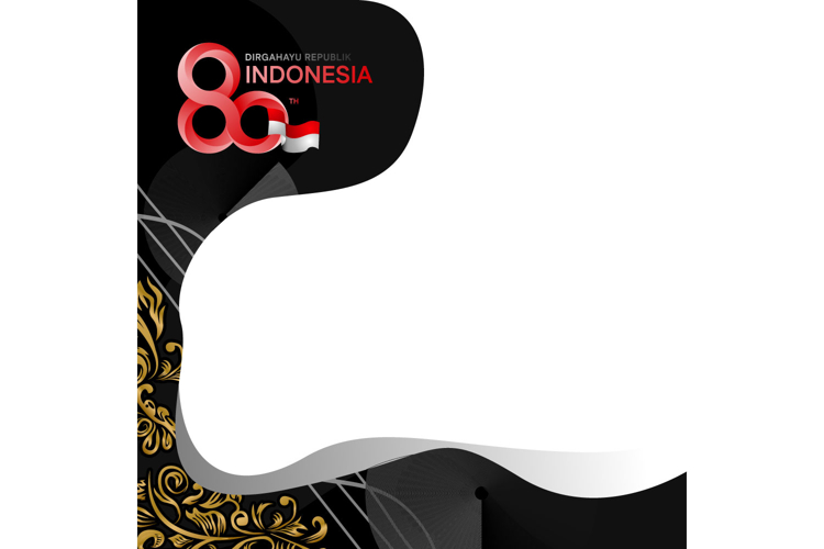Twibbon indonesia independence day banner and poster social