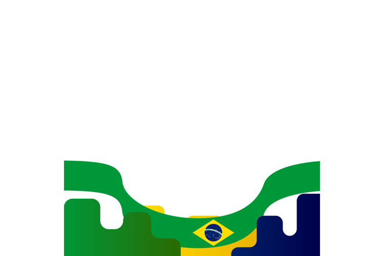 Twibbon poster 2025 brazil republic day template isolated example image 1