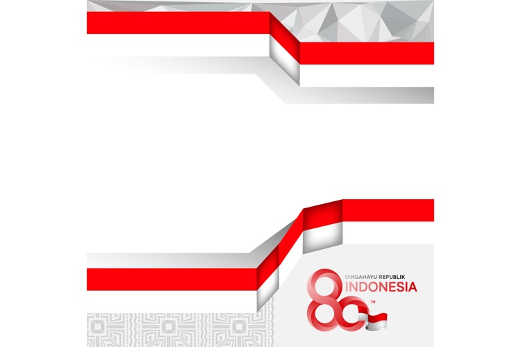 Twibbon poster social media indonesia independence day templ