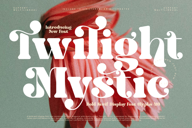 Twilight Mystic - Bold Serif Display Font