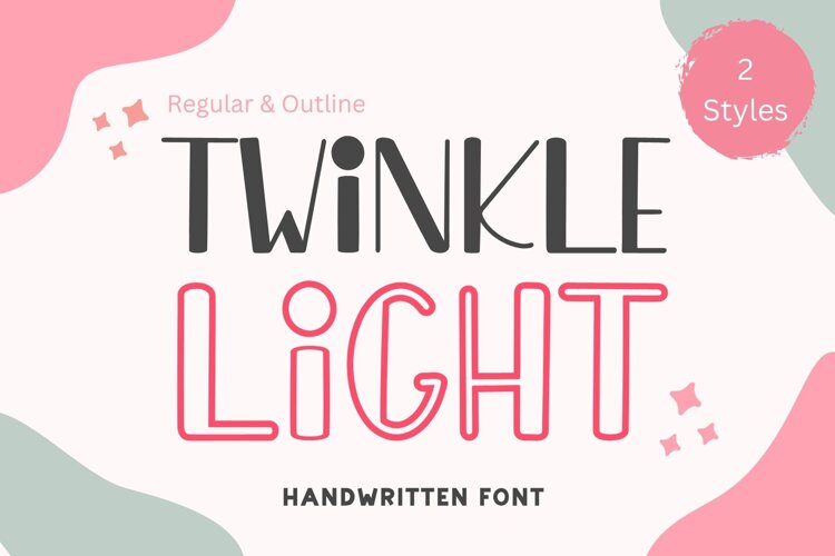 Twinkle Light - Handwritten Font example image 1