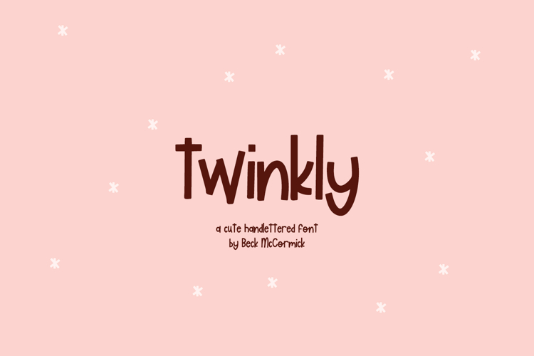 Twinkly Christmas Font
