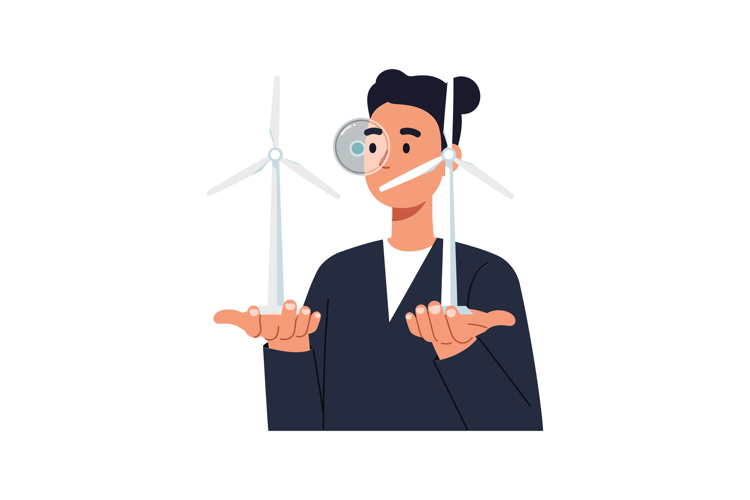 Wind Turbine Clipart Image 8