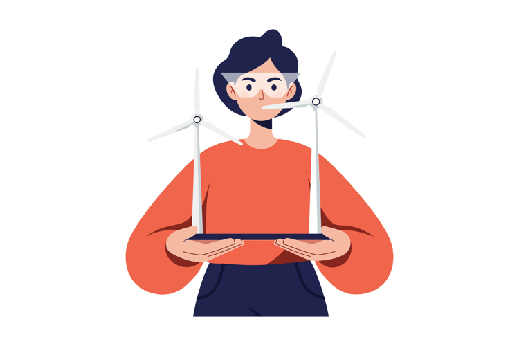 Wind Turbine Clipart