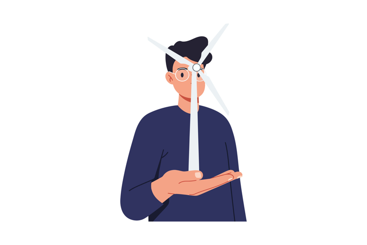 Wind Turbine Clipart Image 10