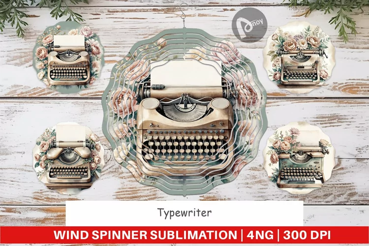 Wind Spinner Typewriter