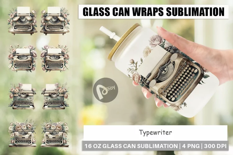 Glass Can Typewriter