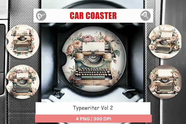 Car Coaster Typewriter