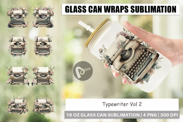 Glass Can Typewriter
