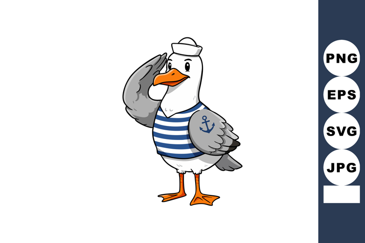 Seagull Clipart Image 2