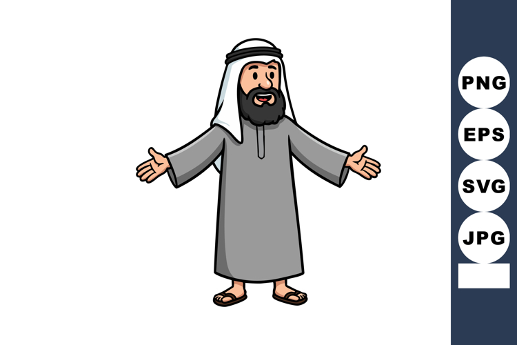 Cartoon Beard Man Clipart Image 5