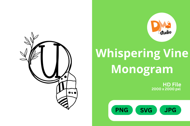 Whispering Vine Monogram