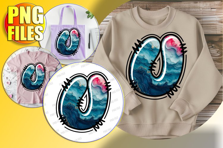 U Doodle Letter Valentine Playful Joyful Design!