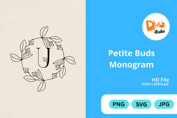 Petite Buds Monogram