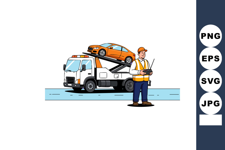  Tow Truck Coloring Pages Image 3