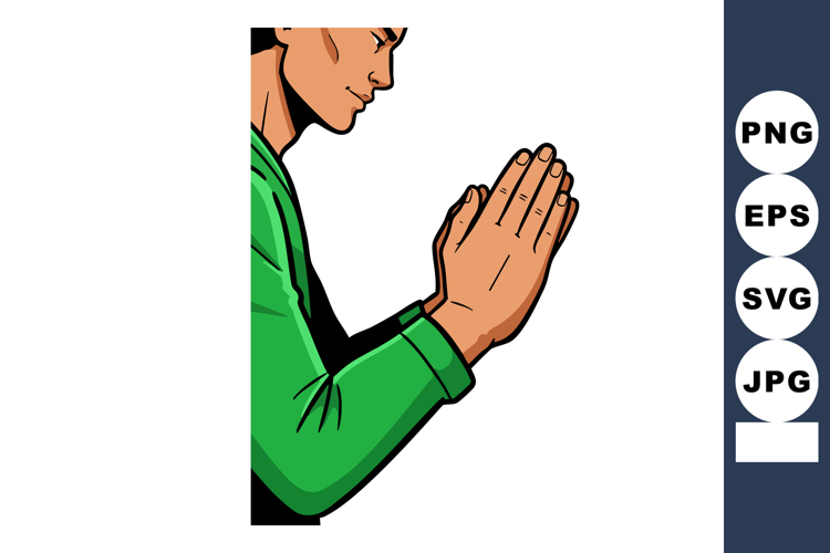 Praying Clipart Image 19