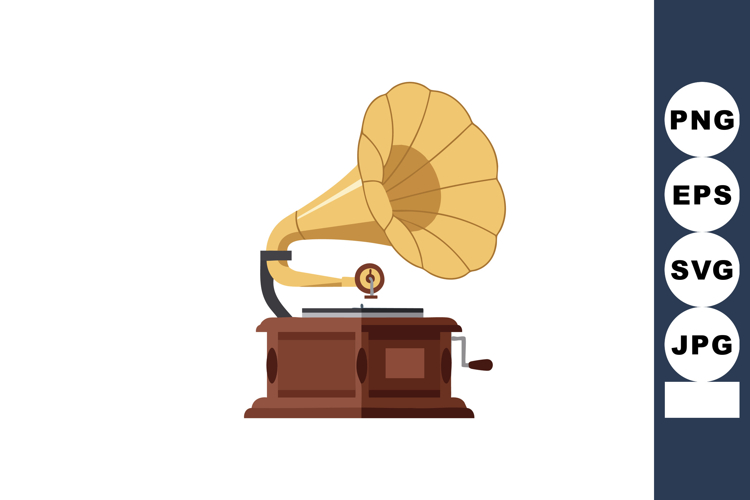 Record Player Clipart Image 10