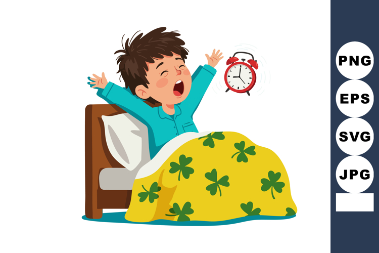 Waking Up Clipart Image 13