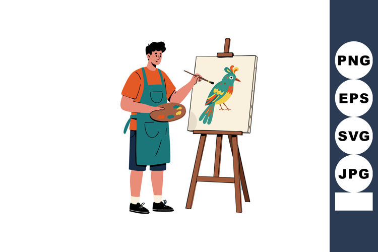 Painter Clipart Image 20