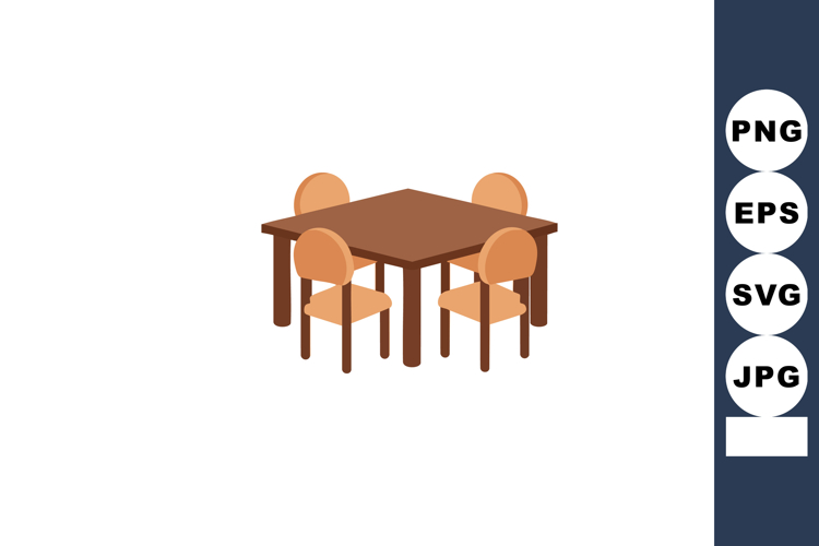 Dining Table Clipart Image 14