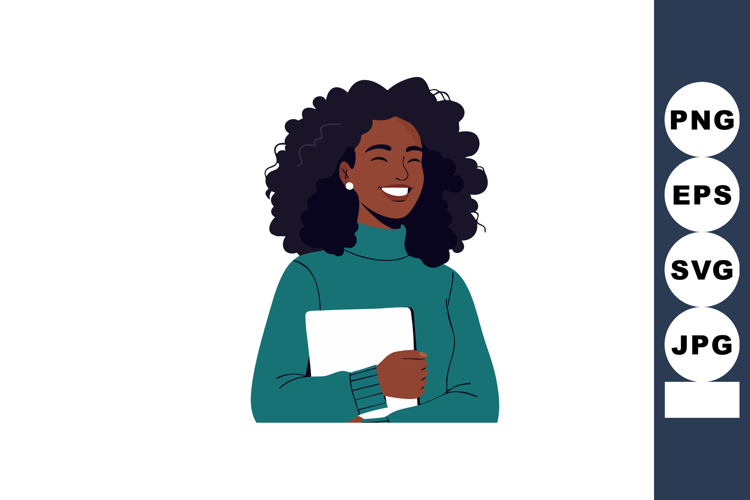 Curly Hair Clipart Image 22
