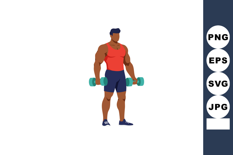 Dumbbells Clipart Image 5