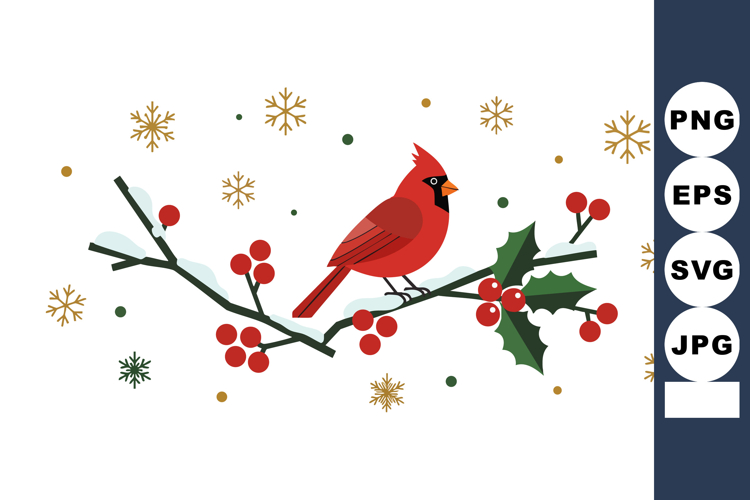 Holly Branch Clipart Image 6