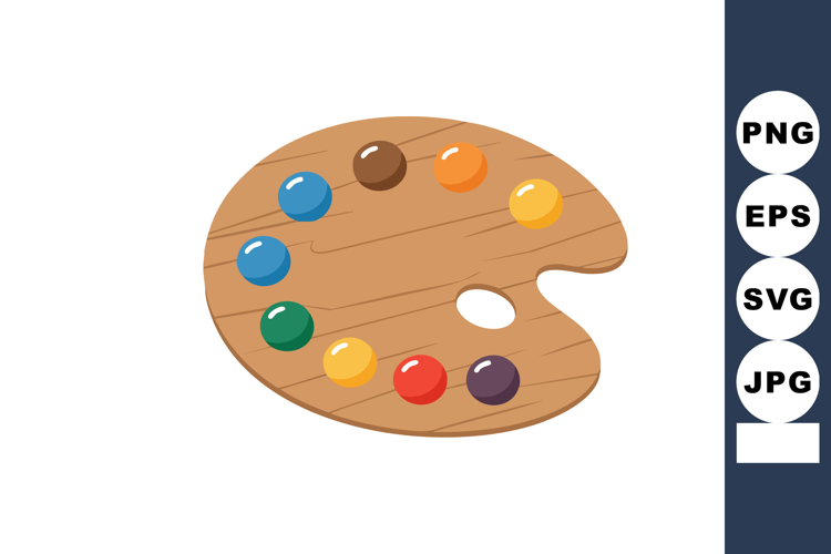 Art Palette Clipart Image 23