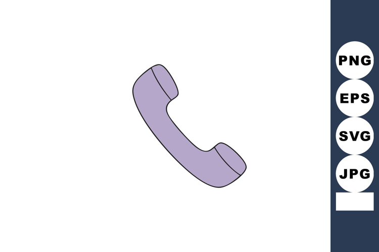Purple Phone Icon Image 2