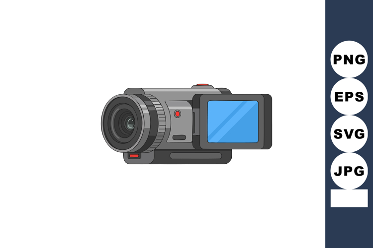 Video camera with flip-out screen digital recording device v