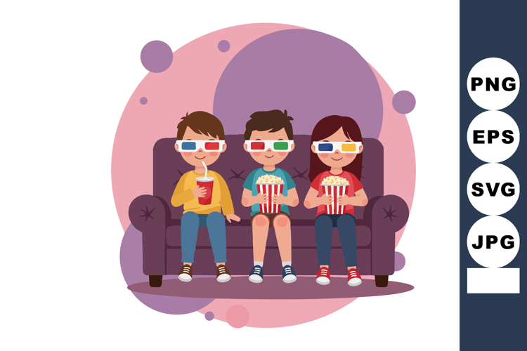 Movie Drink and Popcorn Clipart Image 6