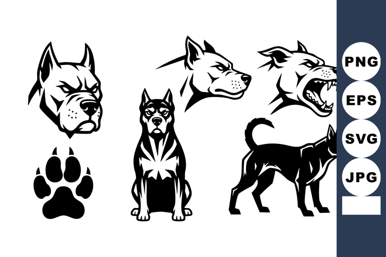 Paw Prints Silhouette