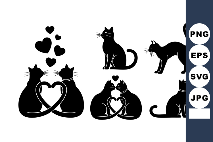 Black Cat Silhouettes Image 18
