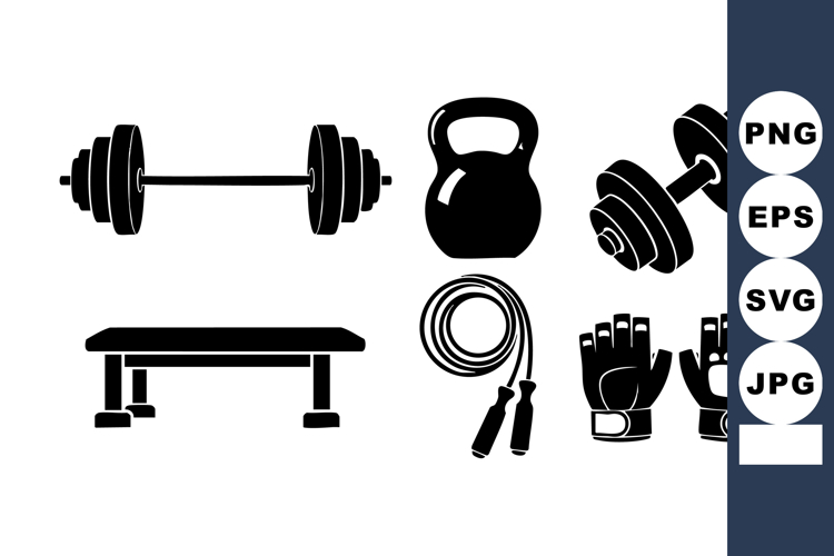 Barbell Silhouette Image 22