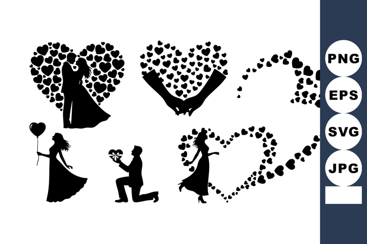 Wedding Couple Silhouette Image 17